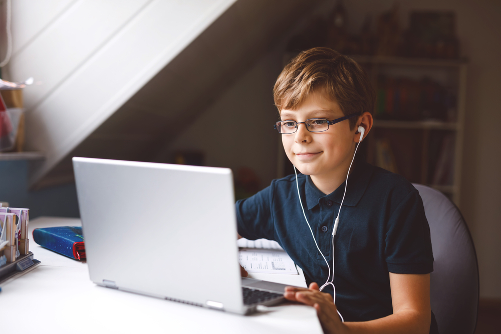 Child with computer