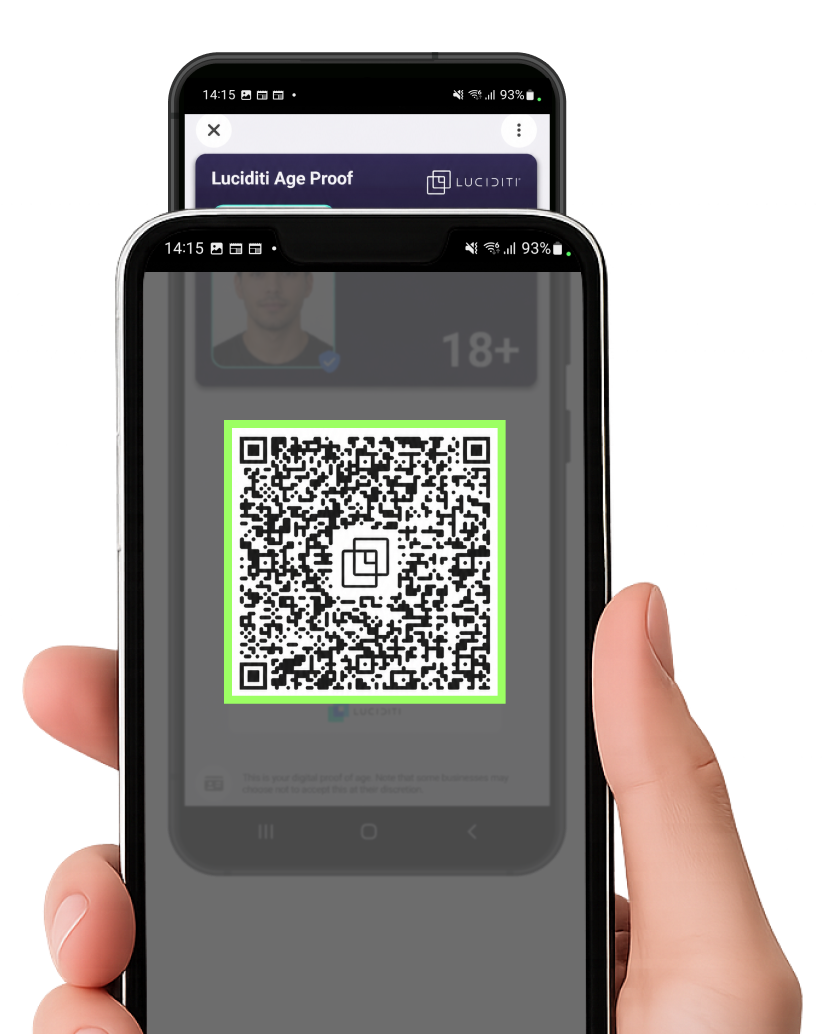DVS verifier app scans the QR from the customer's device.